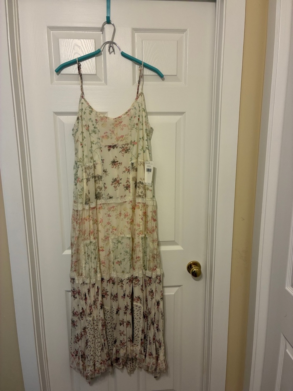 NWT Denim & Supply Ralph Lauren Cream Floral Maxi Dress